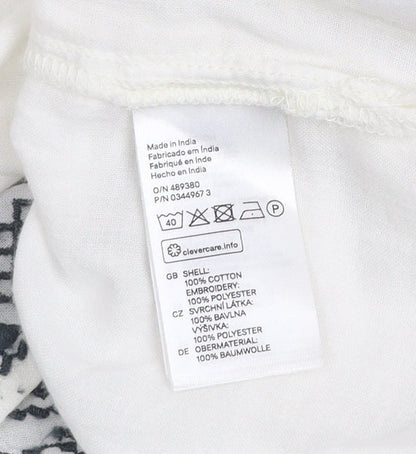 Womens UK Size 12 H&M White Tunic Blouse