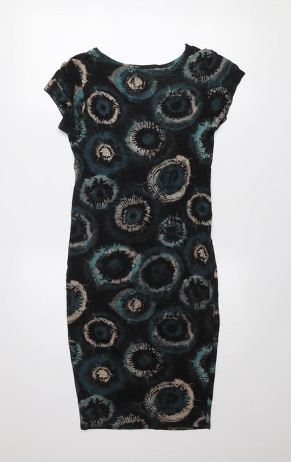 Womens UK Size S Apricot Bodycon Dress