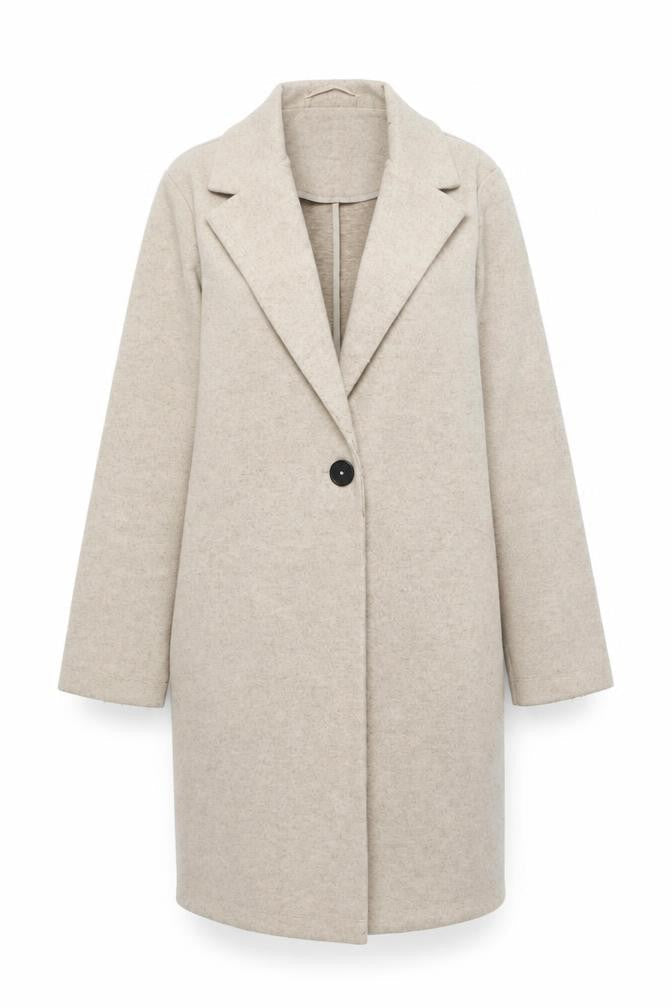 Womens UK Size XS Dunnes Beige Overcoat