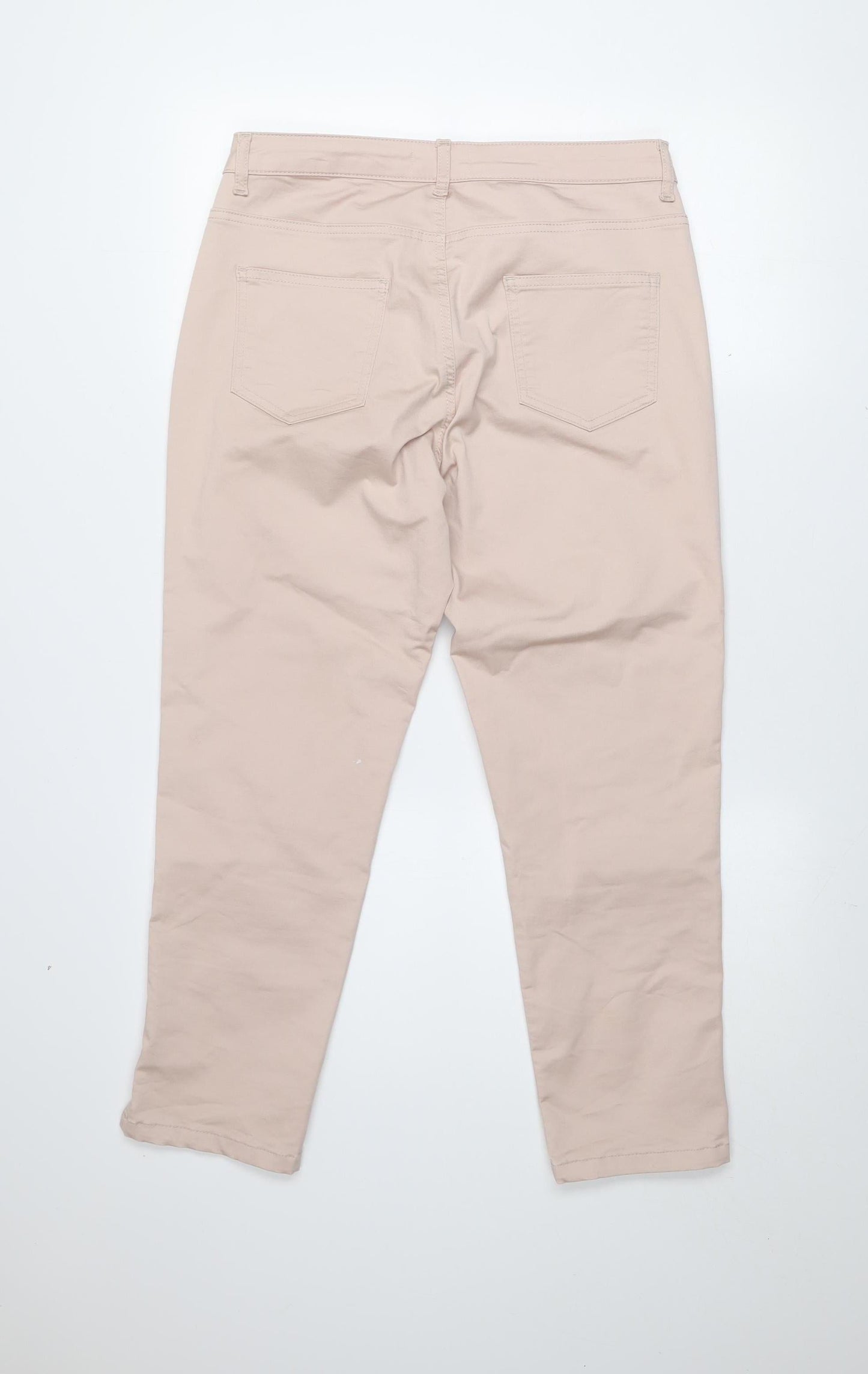 Womens UK Size 12 Gallery Regular Fit Chino Beige Trousers
