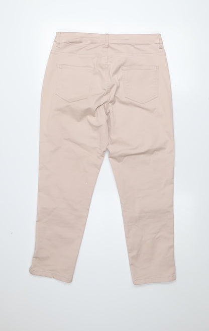 Womens UK Size 12 Gallery Regular Fit Chino Beige Trousers