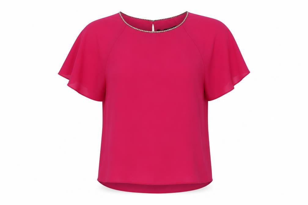 Womens UK Size 8 Dunnes Pink Basic Blouse