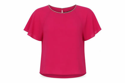 Womens UK Size 8 Dunnes Pink Basic Blouse