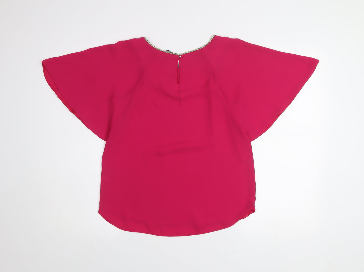Womens UK Size 8 Dunnes Pink Basic Blouse