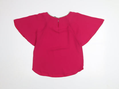 Womens UK Size 8 Dunnes Pink Basic Blouse