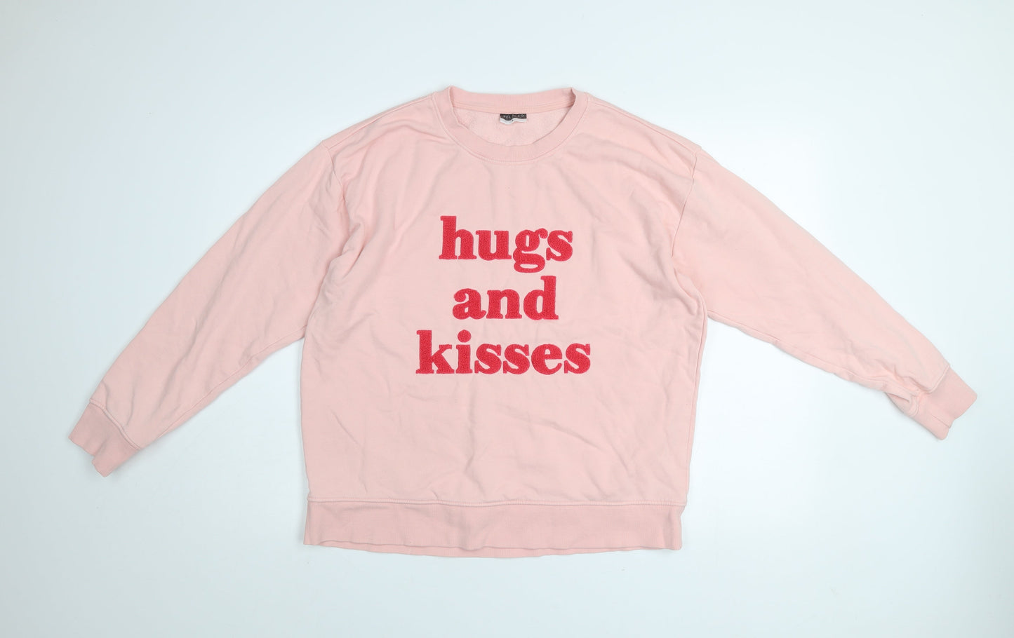 Womens UK Size L Beloved Pink Pullover Sweatshirt