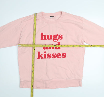 Womens UK Size L Beloved Pink Pullover Sweatshirt