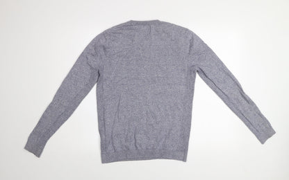 Topman Men’s Grey Cotton Crew Neck Pullover Jumper Size S