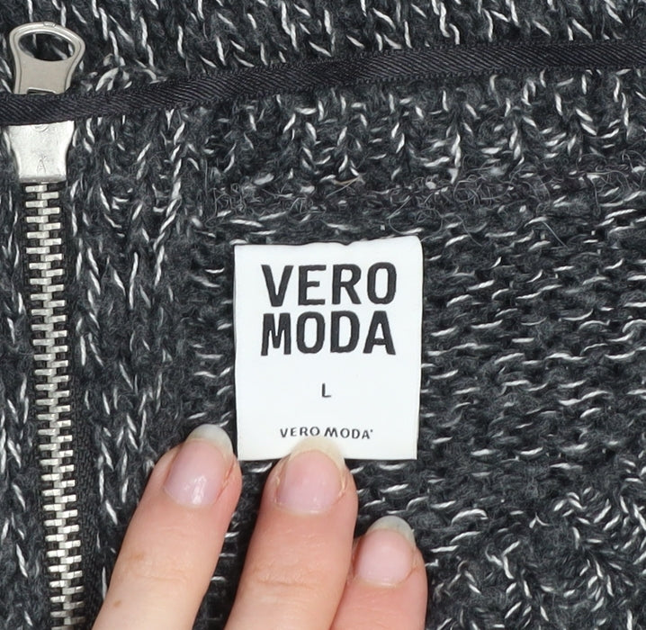 Womens UK Size L VERO MODA Grey Pullover Jumper