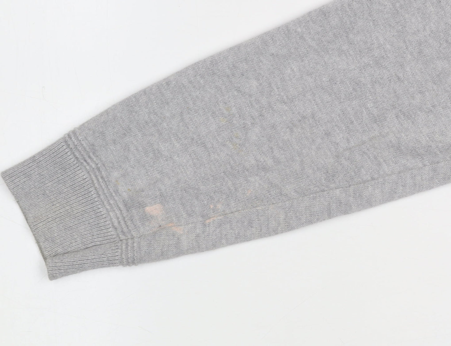 Topman Men's Grey Cotton Crew Neck Pullover Jumper Size M