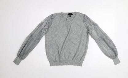 Womens UK Size 12 New Look Grey Pullover Jumper