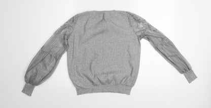 Womens UK Size 12 New Look Grey Pullover Jumper