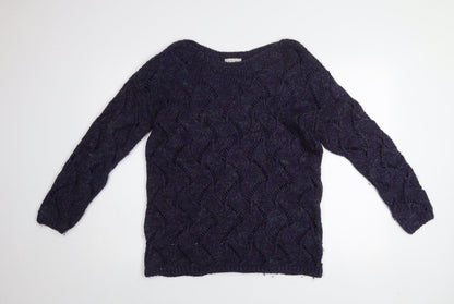 Womens UK Size 12 Marks and Spencer Purple Pullover Jumper