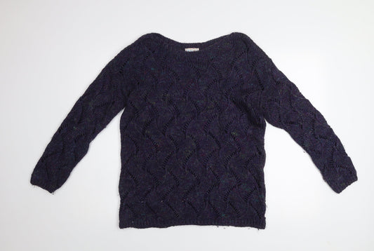 Womens UK Size 12 Marks and Spencer Purple Pullover Jumper
