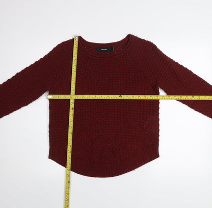 Womens UK Size XS VERO MODA Red Pullover Jumper
