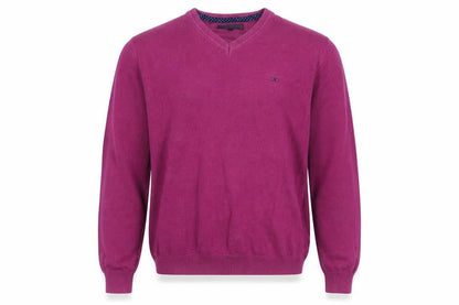Mens UK Size L ANDRÉ Purple Pullover Jumper