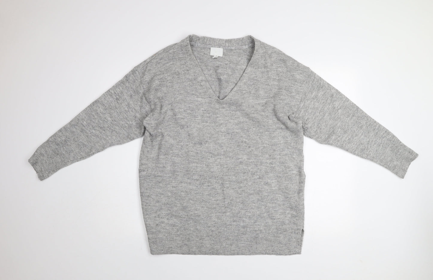 Womens UK Size 12 H&M Grey Pullover Jumper