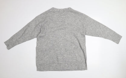 Womens UK Size 12 H&M Grey Pullover Jumper