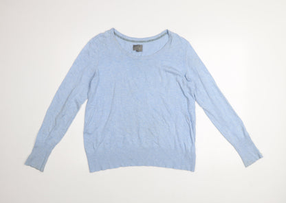 Womens UK Size L CULTURE Blue Pullover Jumper