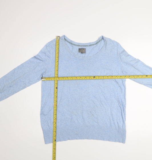 Womens UK Size L CULTURE Blue Pullover Jumper