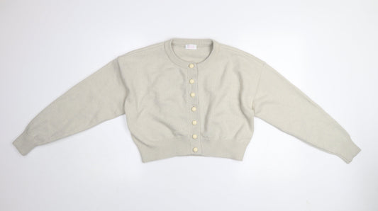 Womens UK Size 14 Savida Beige Cardigan Jumper