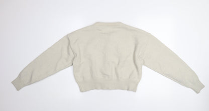 Womens UK Size 14 Savida Beige Cardigan Jumper