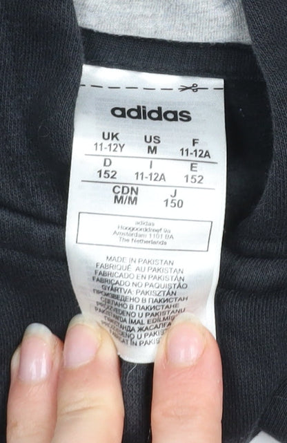 Boys UK Size 11-12 Years adidas Black Track Jacket