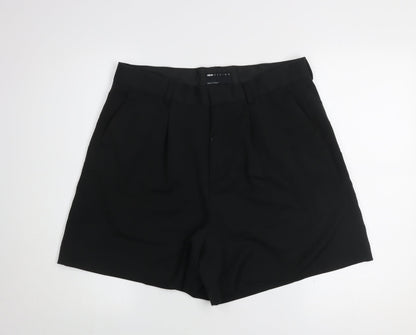 ASOS DESIGN Men's Black Chino Shorts Size 34 Pleated Front Smart Casual