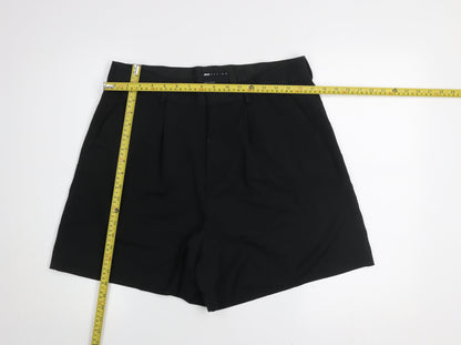 ASOS DESIGN Men's Black Chino Shorts Size 34 Pleated Front Smart Casual