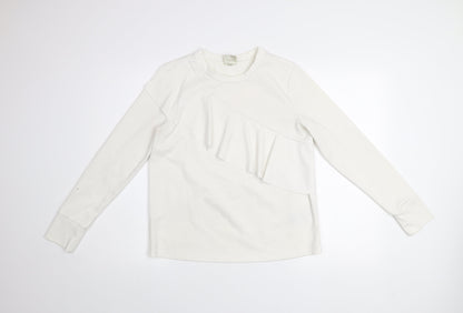 Womens UK Size S Selected Femme White Pullover Sweatshirt