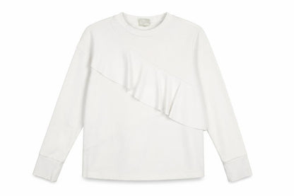 Womens UK Size S Selected Femme White Pullover Sweatshirt