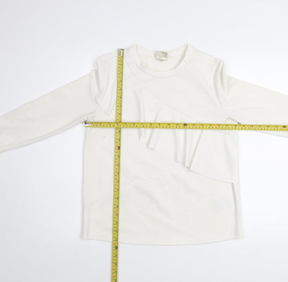 Womens UK Size S Selected Femme White Pullover Sweatshirt