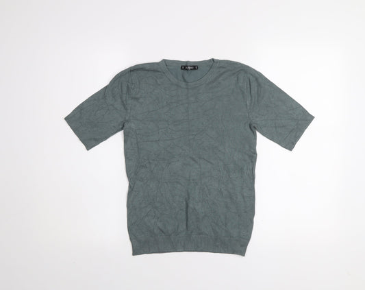 Dunnes Women Khaki XS Short Sleeve Basic Knit T-Shirt