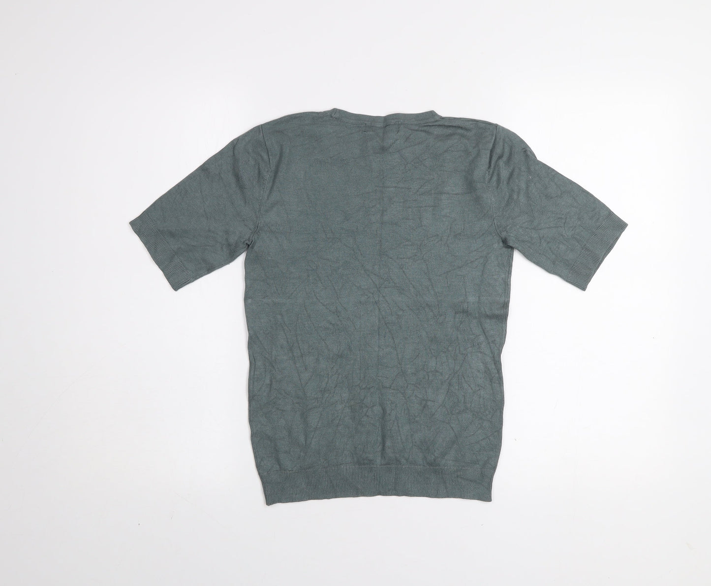 Womens UK Size XS Dunnes Green Basic T-Shirt