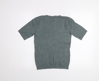 Womens UK Size XS Dunnes Green Basic T-Shirt