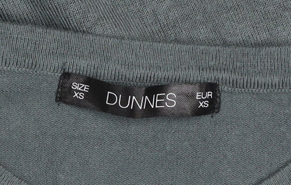 Womens UK Size XS Dunnes Green Basic T-Shirt