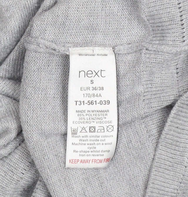 Womens UK Size S NEXT Grey Pullover Jumper