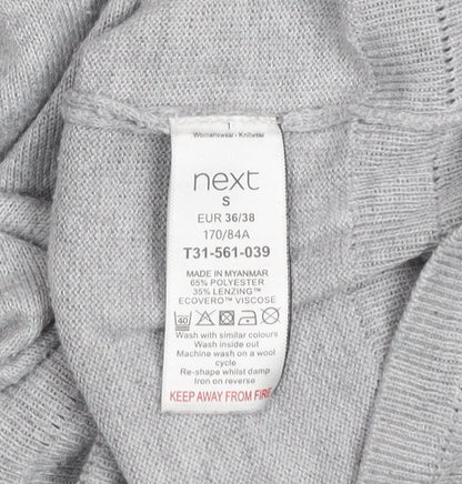 Womens UK Size S NEXT Grey Pullover Jumper