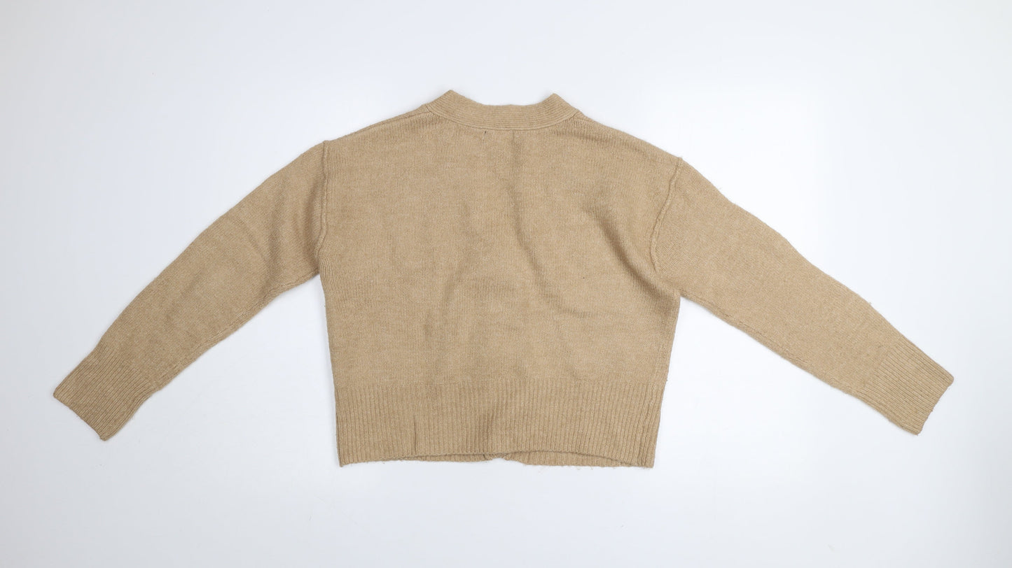 Womens UK Size S New Look Beige Cardigan Jumper