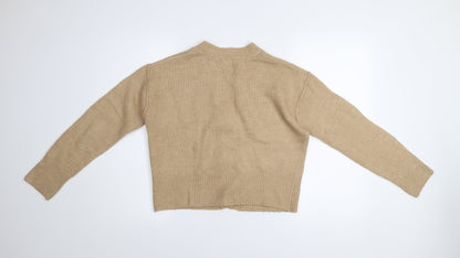 Womens UK Size S New Look Beige Cardigan Jumper