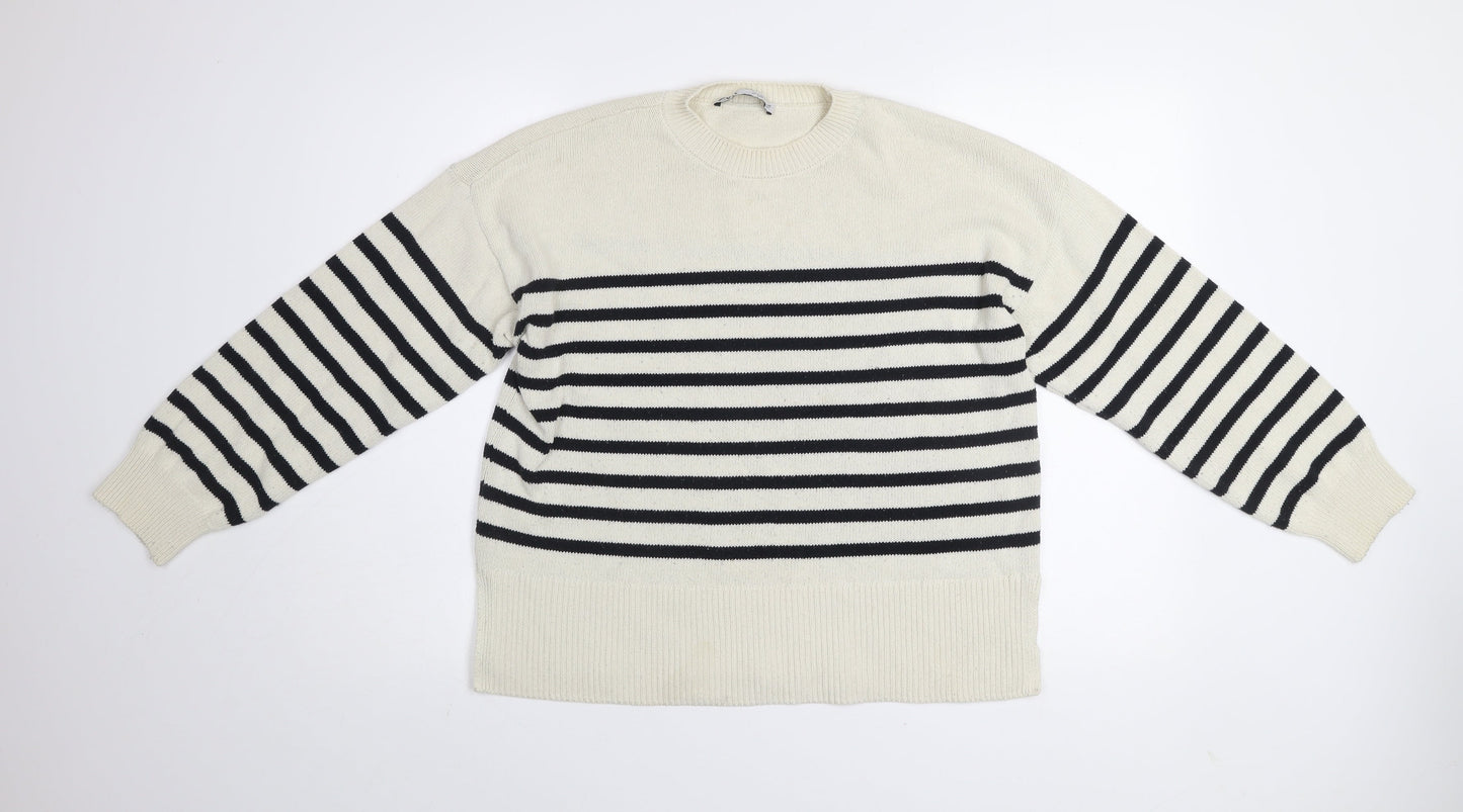Womens UK Size S Zara Multicoloured Pullover Jumper