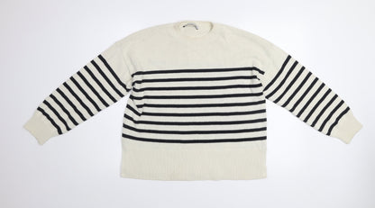 Womens UK Size S Zara Multicoloured Pullover Jumper