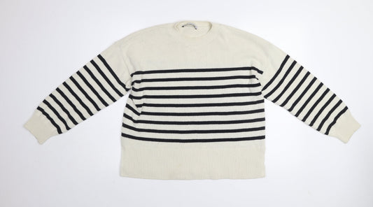 Womens UK Size S Zara Multicoloured Pullover Jumper