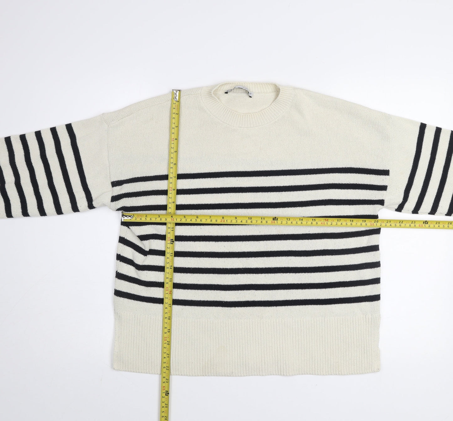 Womens UK Size S Zara Multicoloured Pullover Jumper