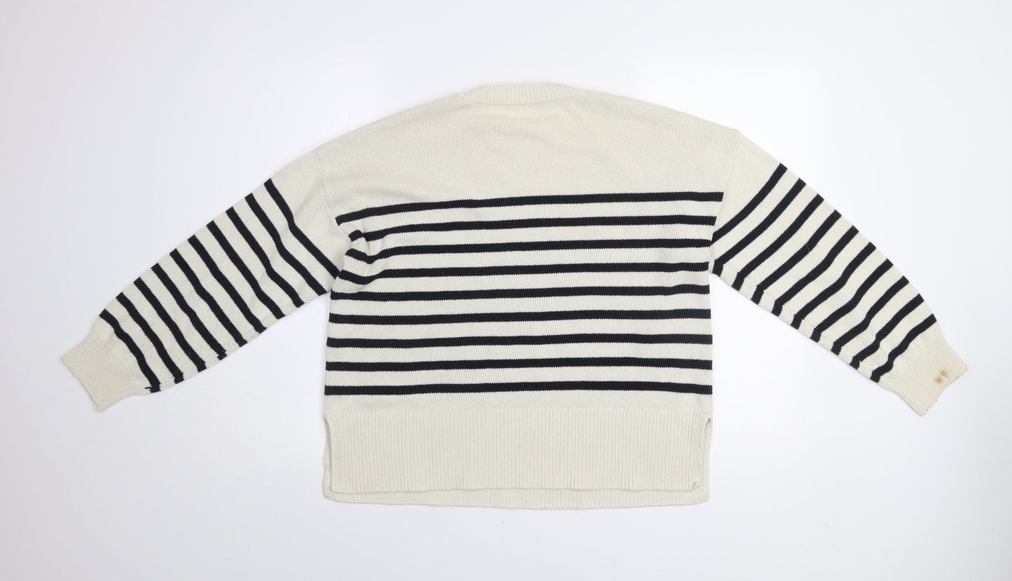 Womens UK Size S Zara Multicoloured Pullover Jumper