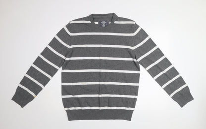 Mens UK Size L H&M Grey Pullover Jumper