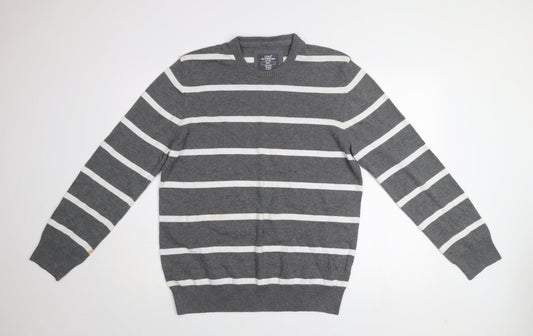 Mens UK Size L H&M Grey Pullover Jumper