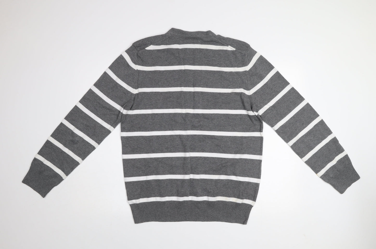 Mens UK Size L H&M Grey Pullover Jumper