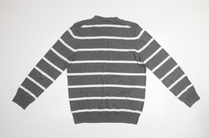 Mens UK Size L H&M Grey Pullover Jumper