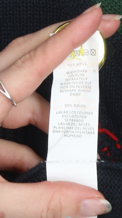 Cedarwood State Men's Multicoloured Christmas Elf Jumper Size M